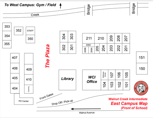 WCI Campus Map East